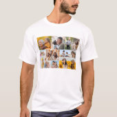 Creëer Your Ewn 12 Photo Collage Unisex T-shirt (Voorkant)