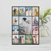 Creëer Your Ewn 13 Photo Collage Greeting Kaart (Staand voorkant)