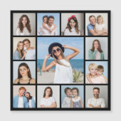 Creëer Your Ewn 13 Photo Collage Magnetic Kaart (Voorkant)