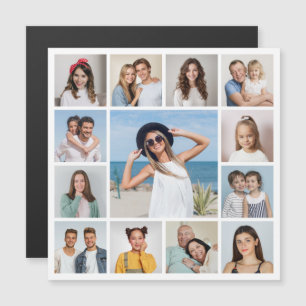 Creëer Your Ewn 13 Photo Collage Magnetic Kaart