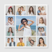 Creëer Your Ewn 13 Photo Collage Magnetic Kaart (Voorkant)