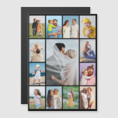 Creëer Your Ewn 13 Photo Collage Magnetic Kaart (Voorkant / Achterkant)