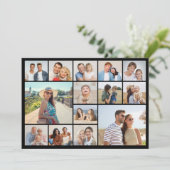Creëer Your Ewn 14 Photo Collage Feestdagenkaart (Staand voorkant)