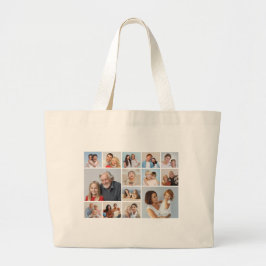 Creëer Your Ewn 14 Photo Collage Grote Tote Bag