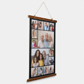Creëer Your Ewn 14 Photo Collage Hangend Wandkleed (Gebogen)