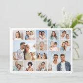 Creëer Your Ewn 14 Photo Collage Kaart (Staand voorkant)