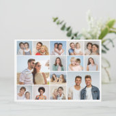 Creëer Your Ewn 14 Photo Collage Kaart (Staand voorkant)