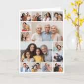 Creëer Your Ewn 14 Photo Collage Kaart (Gele Bloem)