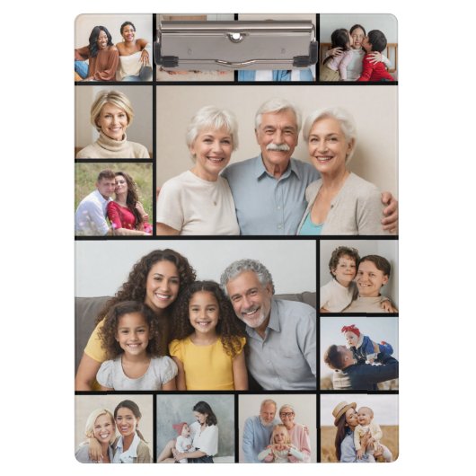 Creëer Your Ewn 14 Photo Collage Klembord (Voorkant)