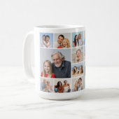 Creëer Your Ewn 14 Photo Collage Koffiemok (Voorkant links)