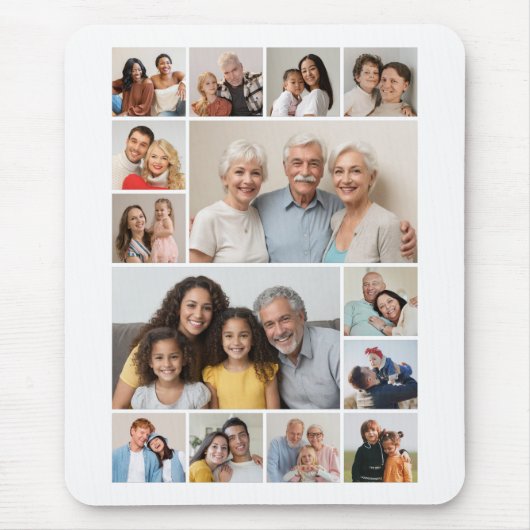 Creëer Your Ewn 14 Photo Collage Muismat (Voorkant)