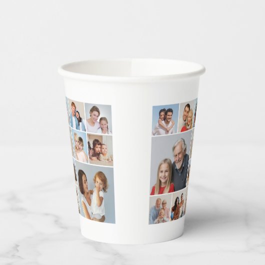 Creëer Your Ewn 14 Photo Collage Papieren Bekers (Links)