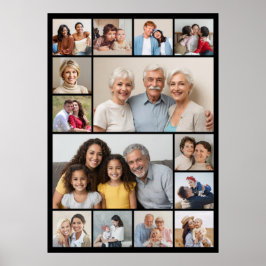 Creëer Your Ewn 14 Photo Collage Poster