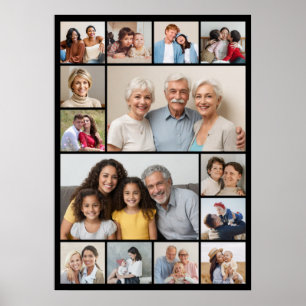 Creëer Your Ewn 14 Photo Collage Poster