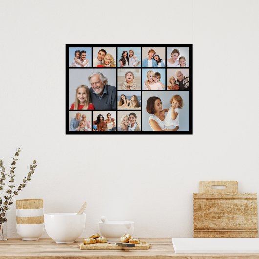 Creëer Your Ewn 14 Photo Collage Poster (Keuken)