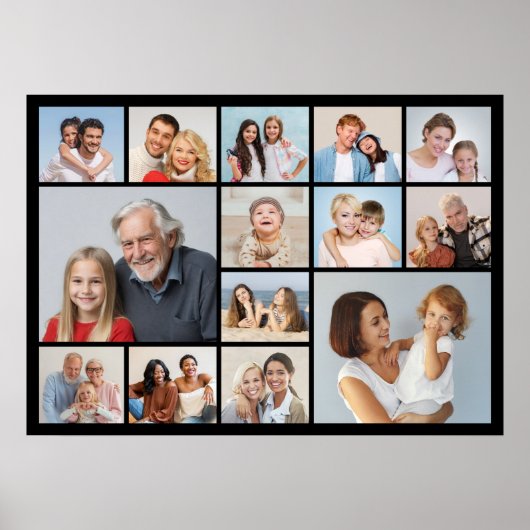 Creëer Your Ewn 14 Photo Collage Poster (Voorkant)