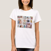 Creëer Your Ewn 14 Photo Collage T-shirt (Voorkant)