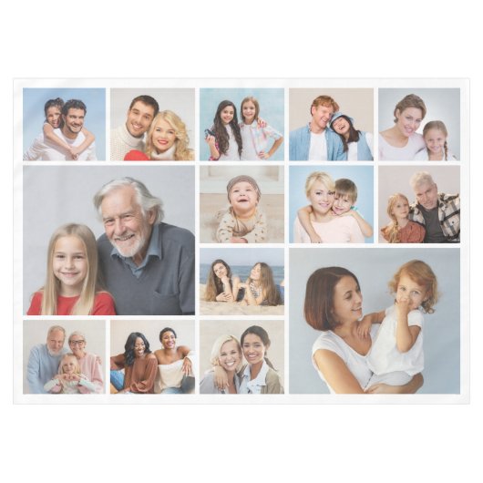 Creëer Your Ewn 14 Photo Collage Tafelkleed (Voorkant (Horizontaal))