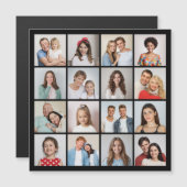 Creëer Your Ewn 16 Photo Collage Magnetic Kaart (Voorkant / Achterkant)