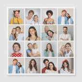 Creëer Your Ewn 16 Photo Collage Magnetic Kaart (Voorkant)