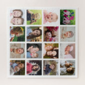 Creëer Your Ewn 16 Square Photo Collage White Legpuzzel (Horizontaal)