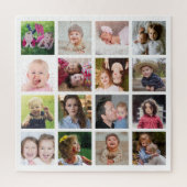 Creëer Your Ewn 16 Square Photo Collage White Legpuzzel (Verticaal)