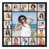 Creëer Your Ewn 17 Foto Collage Foto Enlargement Foto Afdruk (Voorkant)