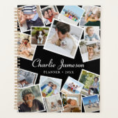 Creëer Your Ewn 17 Photo Collage Personalized Year Planner (Voorkant)