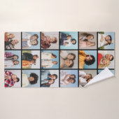 Creëer Your Ewn 18 Photo Collage Badhanddoek (Badhanddoek)