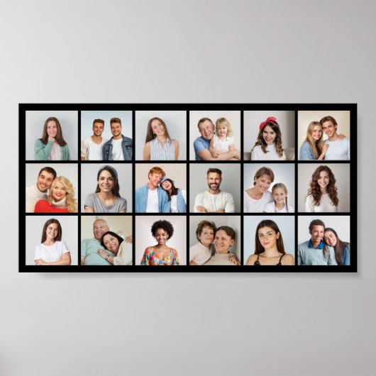 Creëer Your Ewn 18 Photo Collage Poster (Voorkant)