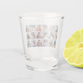 Creëer Your Ewn 18 Photo Collage Shot Glas (Achterkant)