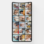 Creëer Your Ewn 18 Photo Collage Spandoek (Verticaal)
