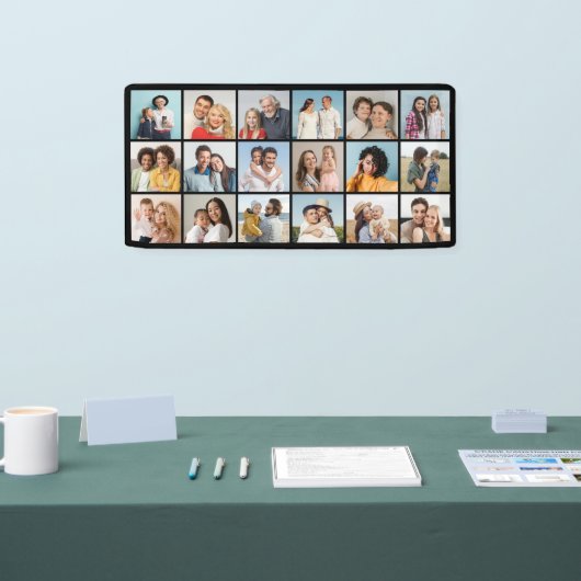 Creëer Your Ewn 18 Photo Collage Spandoek (Beurs)