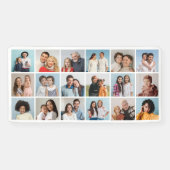 Creëer Your Ewn 18 Photo Collage Spandoek (Horizontaal)