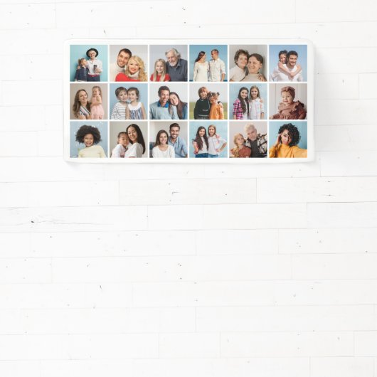 Creëer Your Ewn 18 Photo Collage Spandoek (Insitu)