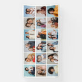 Creëer Your Ewn 18 Photo Collage Spandoek (Verticaal)