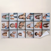 Creëer Your Ewn 18 Photo Collage Strandlaken (Voorkant)