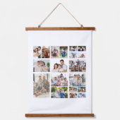 Creëer Your Ewn 19 Photo Collage Hangend Wandkleed (Voorkant)