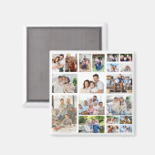 Creëer Your Ewn 19 Photo Collage Magneet (Voorkant / Achterkant)