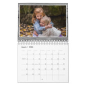 Creëer Your Ewn 2023 Family Foto Rustic Wood Kalender (Mar 2026)