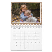 Creëer Your Ewn 2023 Family Foto Rustic Wood Kalender (Mar 2026)