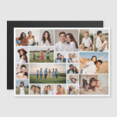 Creëer Your Ewn 20 Photo Collage Magnetic Kaart (Voorkant / Achterkant)