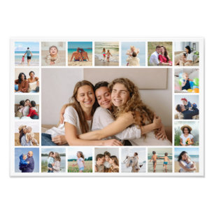 Creëer Your Ewn 21 Foto Collage Foto Enlargement Afdruk