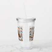 Creëer Your Ewn 21 Photo Collage Acryl Drinkbeker (Links)