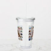 Creëer Your Ewn 21 Photo Collage Acryl Drinkbeker (Rechts)