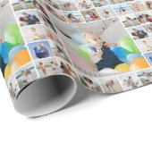 Creëer Your Ewn 21 Photo Collage Cadeaupapier (Rol Hoek)