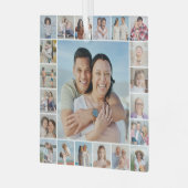 Creëer Your Ewn 21 Photo Collage Glas Ornament (Voorkant links)