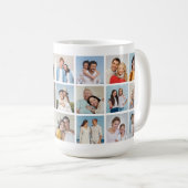 Creëer Your Ewn 21 Photo Collage Koffiemok (Voorkant rechts)