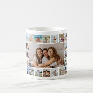Creëer Your Ewn 21 Photo Collage Koffiemok