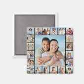 Creëer Your Ewn 21 Photo Collage Magneet (Voorkant / Achterkant)